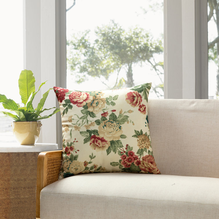 Rosdorf Park Michael Penney Floral Printing Square Throw Pillow Cover